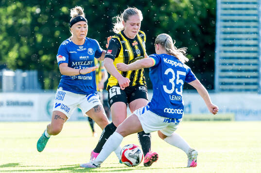 Häckens Alice Bergström och Trelleborgs Linnea Prambrant