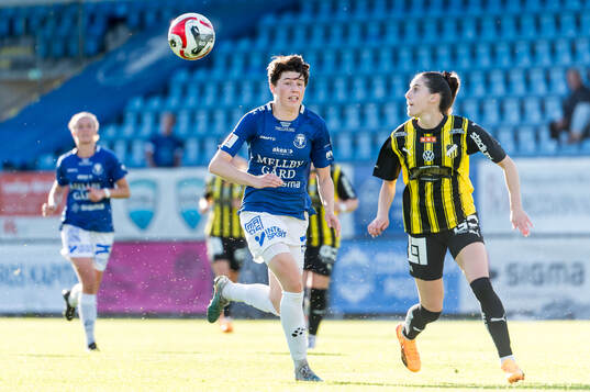 Trelleborgs Irmeli Jonsson och Häckens Clarissa Larisey