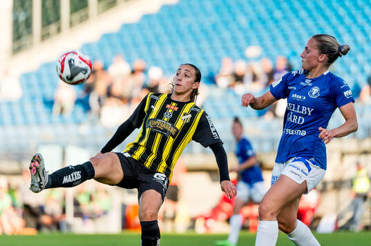 Häckens Rusul Rosa Kafaji och Trelleborgs Hanna Persson