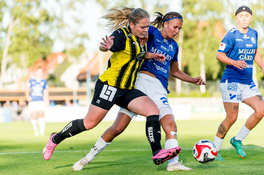 Häckens Alice Bergström och Trelleborgs Thelma Persson