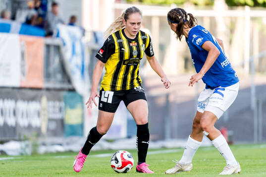 Häckens Alice Bergström och Trelleborgs Thelma Persson