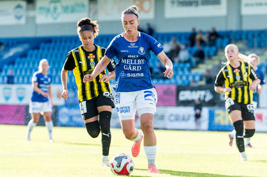 Trelleborgs Viktoria Persson och Häckens Felicia Schröder