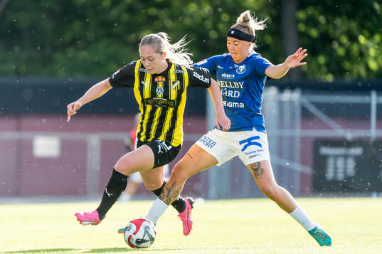 Häckens Alice Bergström och Trelleborgs Linnea Prambrant