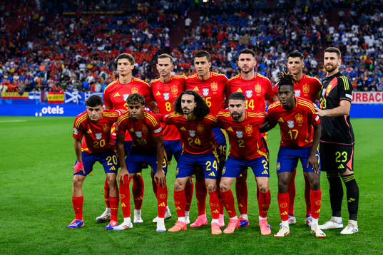 The starting eleven of Spain