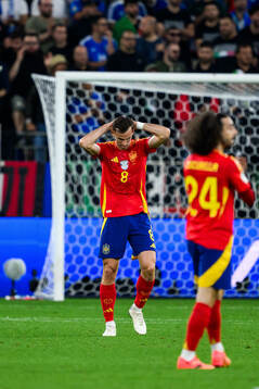 Fabian Ruiz Pena of Spain looks dejected