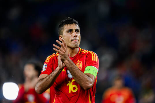Rodrigo Hernandez of Spain celebrates