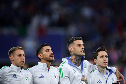 Davide Frattesi, Lorenzo Pellegrini, Gianluca Scamacca and