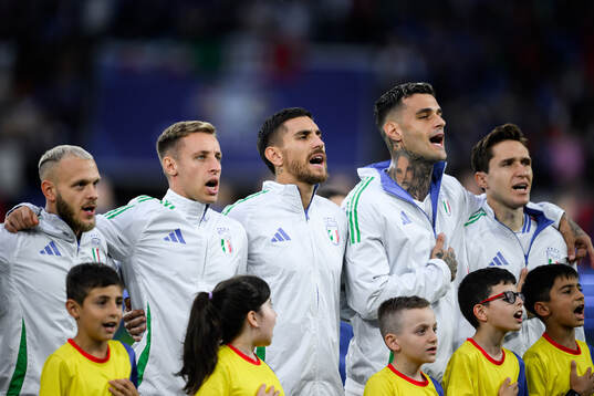 Federico Di Marco, Davide Frattesi, Lorenzo Pellegrini,