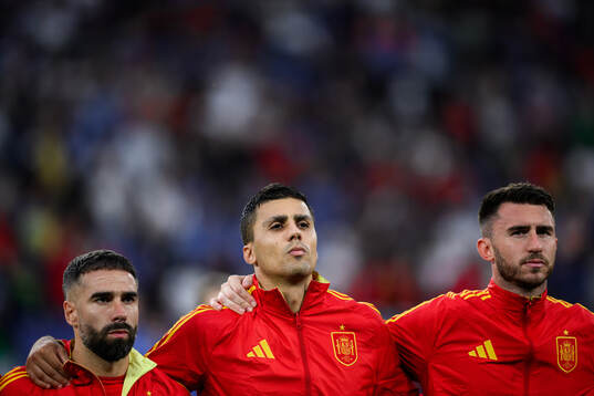 Daniel Carvajal, Rodrigo Hernandez and Aymeric Laporte of