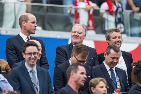 Prince William, Karl-Erik Nilsson, first vice-president of