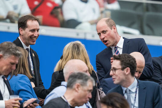 Prince William in the stands