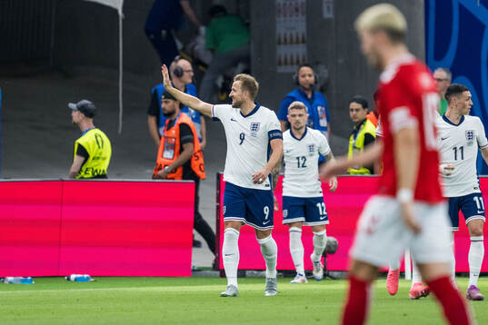 Harry Kane of England celebrates