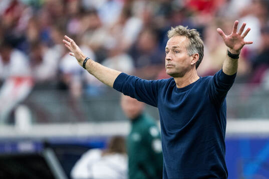 Head coach Kasper Hjulmand of Denmark