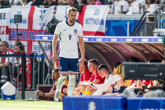 Harry Kane of England is substituted off