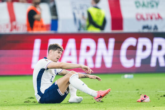 John Stones of England looks dejected
