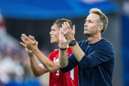 Head coach Kasper Hjulmand of Denmark