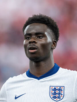 Bukayo Saka of England
