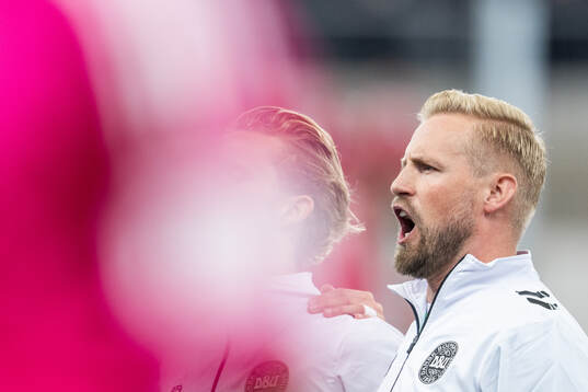 Goalkeeper Kasper Schmeichel of Denmark