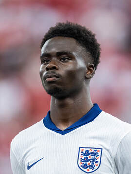 Bukayo Saka of England