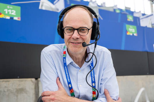 Lasse Granqvist, commentator of Swedish broadcaster TV4