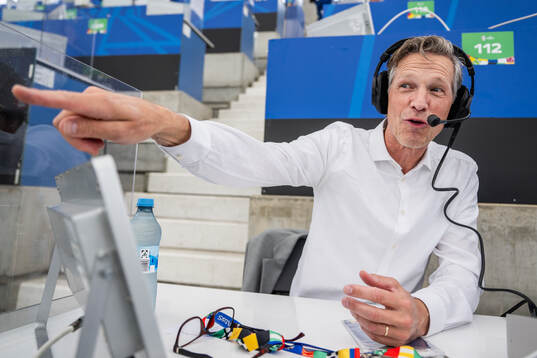 Jens Fjellström, commentator of Swedish broadcaster TV4