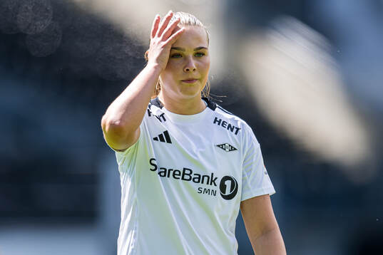 Cille Nilsen of Rosenborg looks dejected
