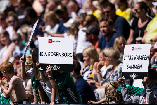 Spectators in the stands