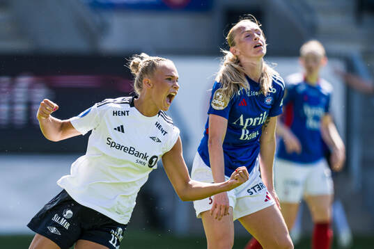 Frøya Brennskag-Dorsin of Rosenborg celebrates