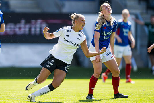 Frøya Brennskag-Dorsin of Rosenborg celebrates