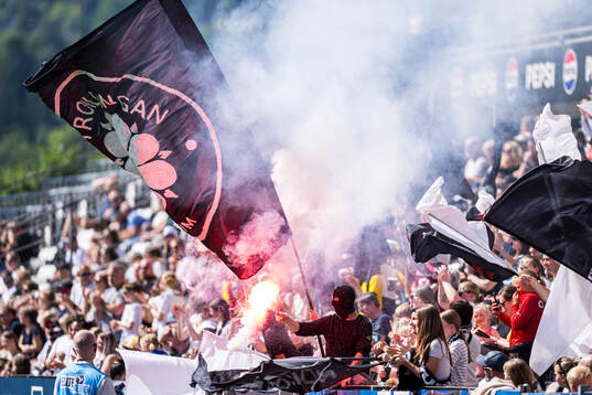Spectators in the stands