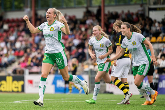 Hammarbys Ellen Wangerheim jublar