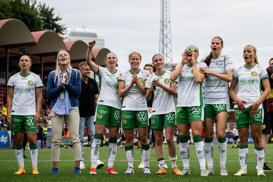 Hammarbys Jonna Andersson, Stina Lennartsson, Vilde Hasund,