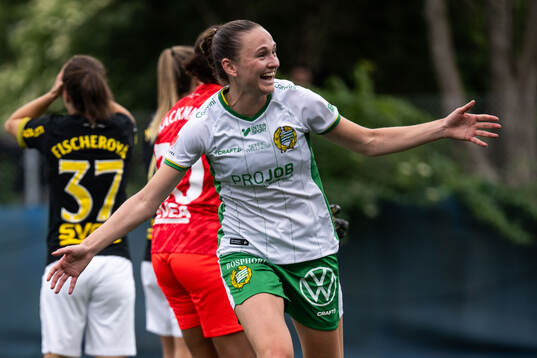 Hammarbys Vilde Hasund jublar