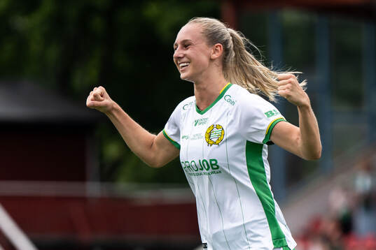 Hammarbys Ellen Wangerheim jublar