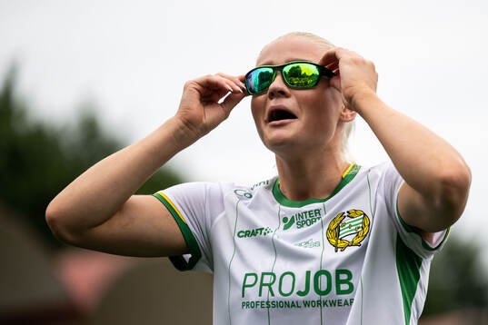 Hammarbys Klara Folkesson jublar