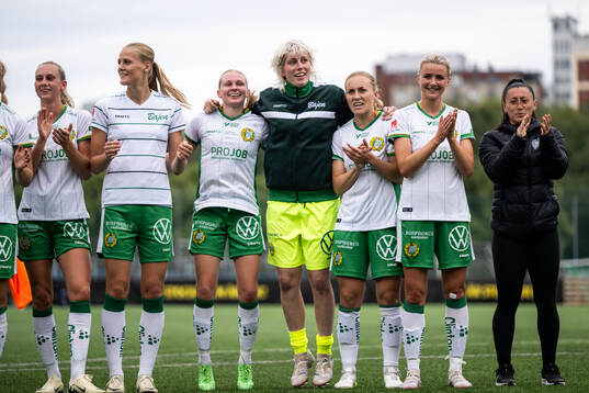 Hammarbys Ellen Wangerheim, Lykke Ihrfelt, Emilie Joramo,
