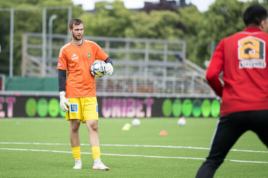 Skövde AIKs målvakt Markus Fröjd