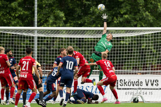 Sandvikens IFs målvakt Felix Jakobsson