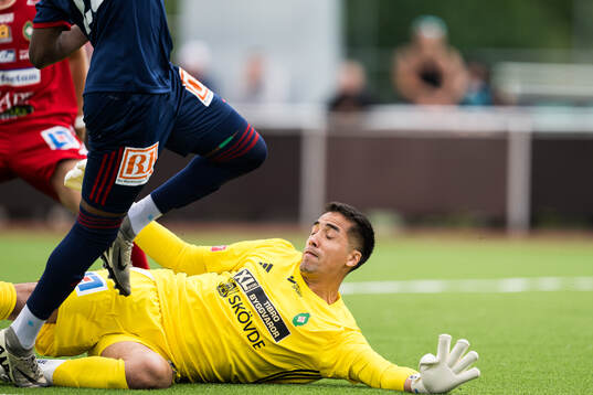 Skövde AIKs målvakt Adrian Zendejas