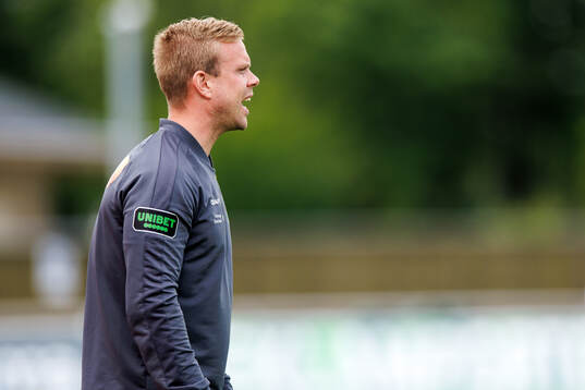 Varbergs assisterande tränare Victor Salwén