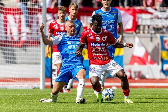 IK Oddevolds Olle Kjellman Olblad och Degerfors Mamadouba