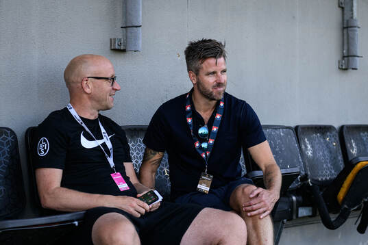 Landskronas sportchef Billy Magnusson och Örgryte Pontus