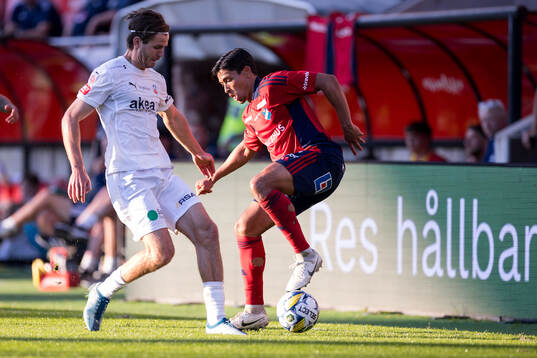 Helsingborgs Wilhelm Loeper och Östers Lukas Bergquist