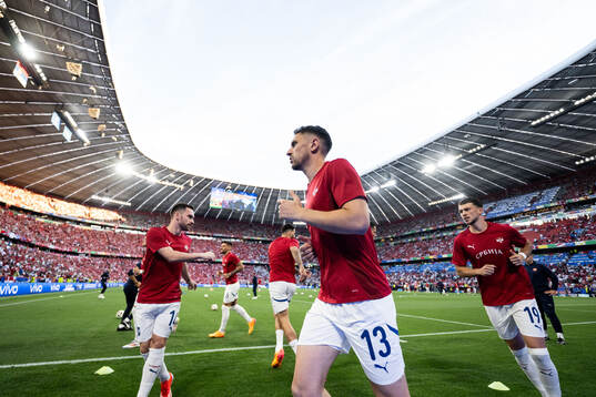 Milos Veljkovic of Serbia