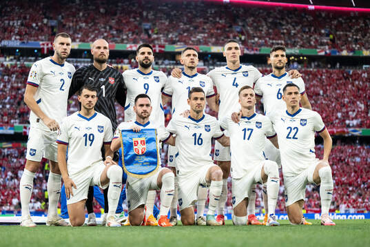 The starting eleven of Serbia