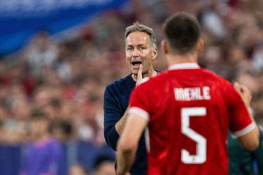 Head coach Kasper Hjulmand of Denmark