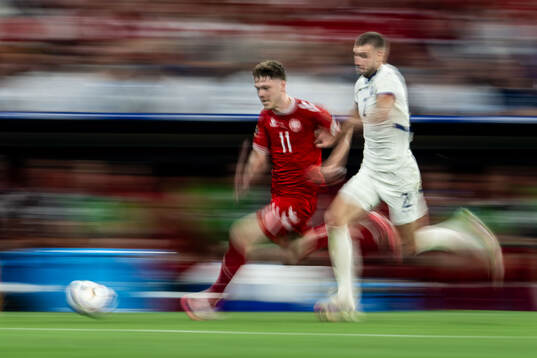 Andreas Skov Olsen of Denmark and Strahinja Pavlovic of