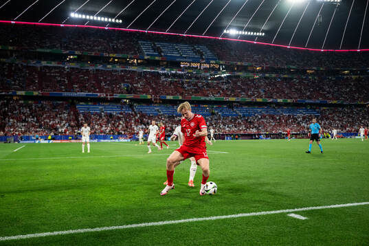 Kasper Dolberg of Denmark