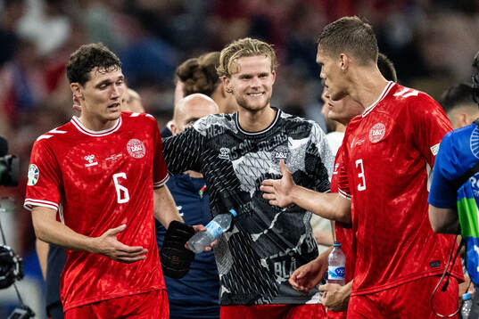 Andreas Kristiansen, Morten Hjulmand and Jannik Vestergaard