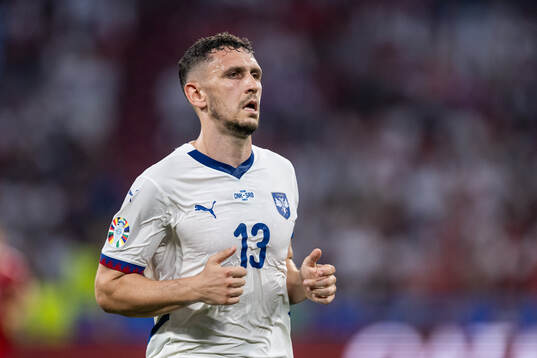 Milos Veljkovic of Serbia